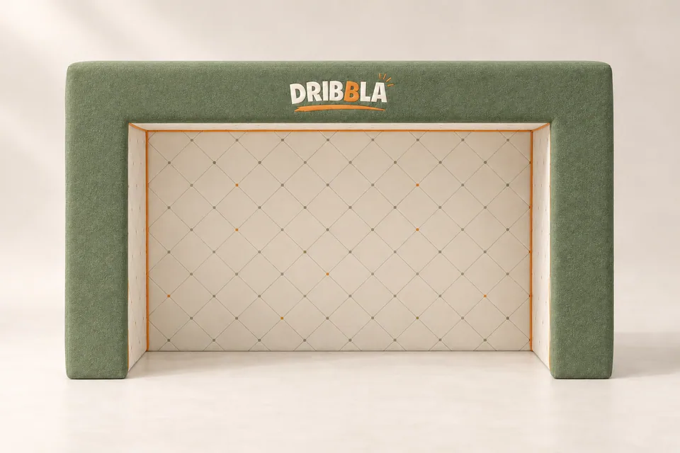 Gol Dribbla visto de frente, aberto até o chão